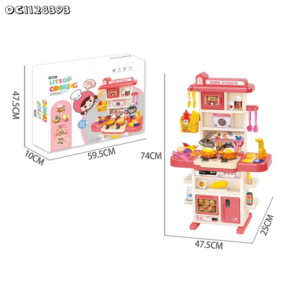 Wholesale Children Educational Plastic Simulation Cooking Water Spray Sink Large Plastic Kitchen Toy