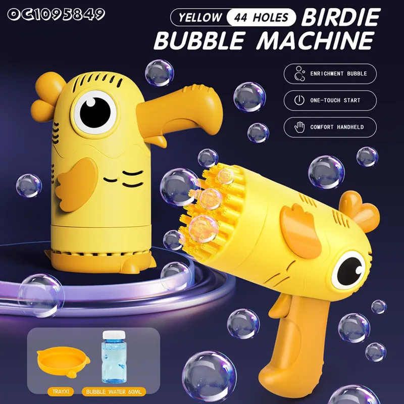 Wholesale Outdoor Toys Structures Battery Operated Soap Bubble Toy Gun with Sound for Children with Bubble Liquid