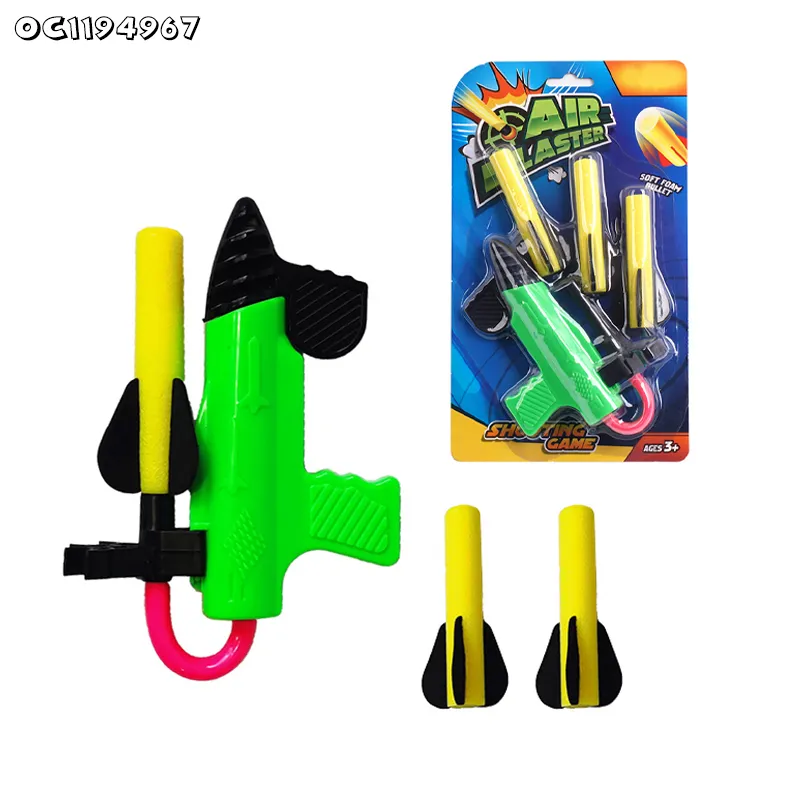 Promotional Toys Interactive Kids Shooting Game Manual Plastic Large Fun Indoor Play Toys Catapult Soft Bullets Gun