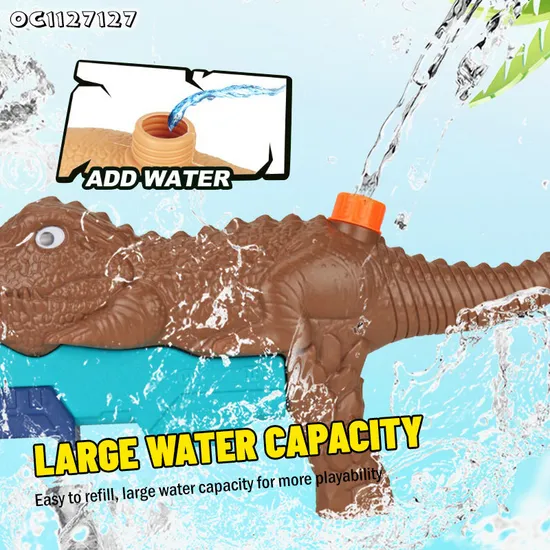 Summer Outdoor Interesting Shooting Gun Games New Best Funny Cool Plastic Dinosaur Water Guns Toys for Wholesale