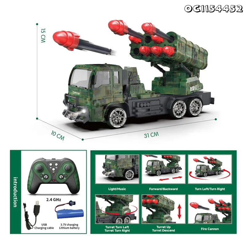 High Quality Remote Control Car Toys Truck Vehicle Soft Electric RC Truck Toys RC Car with Light and Sound for Kids