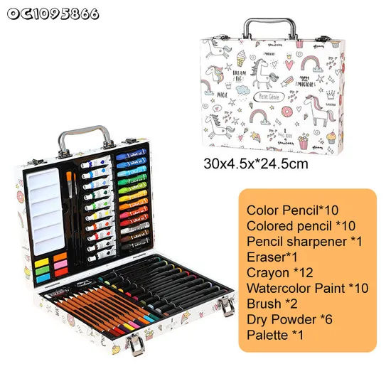 Wholesale Custom Color Pencil Crayons Watercolor Painting of Drawing Tools and Materials Montessori Educational Toys for Kids
