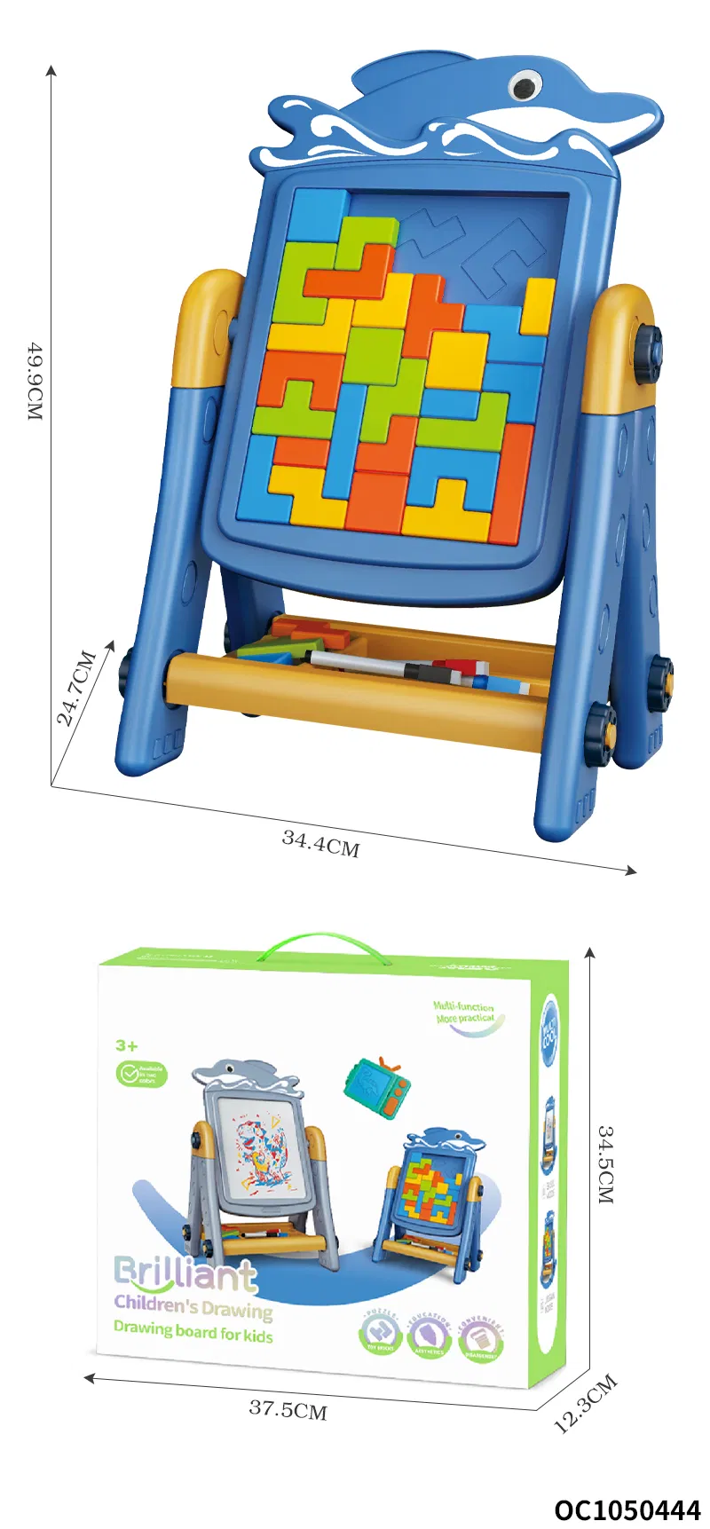 Block Early Handmade Montessori Puzzle Wholesale Educational Toys Drawing Table Toys for Kids