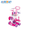 Home Pretend Play Plastic Cleaning Cart Vacuum Cleaner Trolley Tools Toy for Kids