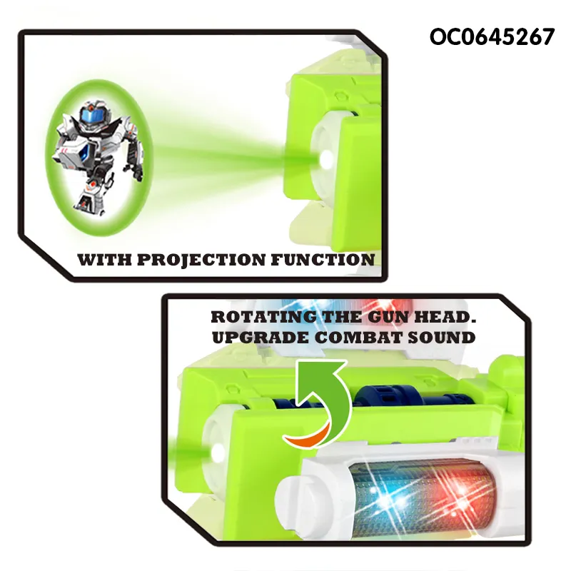 Projection Space Toy Gun with Light and Music for Kids Shooting