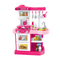 Big Wholesale Plastic Pretend Children House Play Kitchen Kids Cooking Set with Water Spray Sink