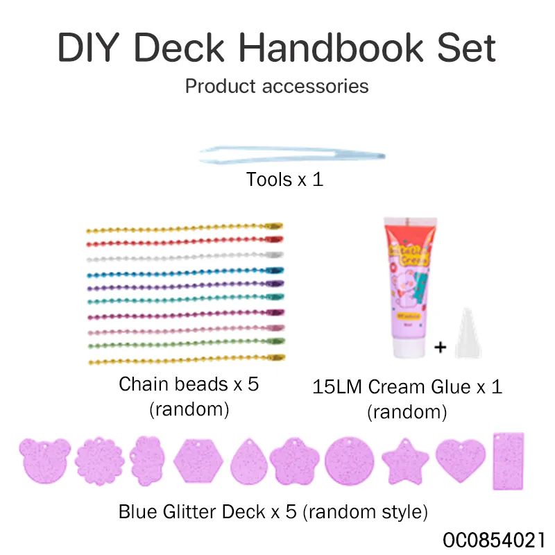 Wholesale Stickers Beads Glue Kids DIY Arts and Crafts Card Set Creative Handmade Toys for Girls