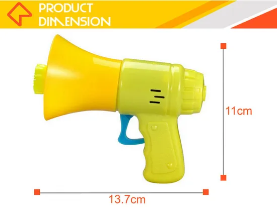 Wholesale Plastic Kids Megaphone Soap Bubble Maker Gun