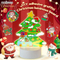 DIY Handmade Graffiti Toys LED Christmas Tree Lighted up Crystal Wholesale Magnetic Painting Gift Toy for Kid