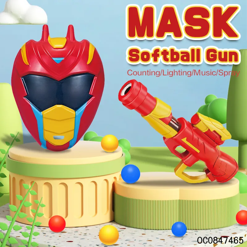 Wholesale Plastic Soft EVA Foam Ball Toy Airsoft Gun for Kids with Mask