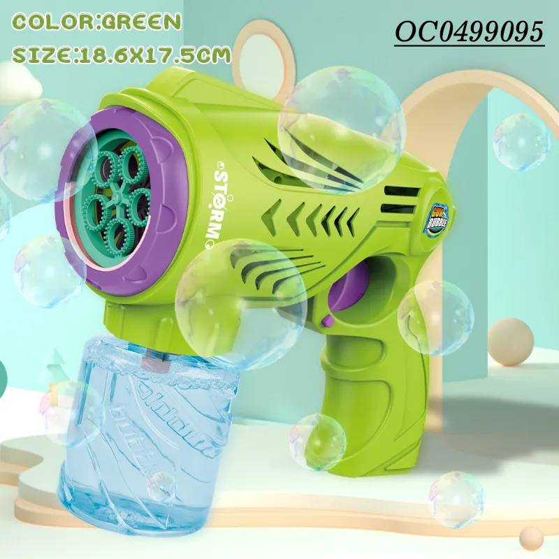 High Quality Interesting Outdoor B/O Kids Baby Bubble Toy Gun Machine