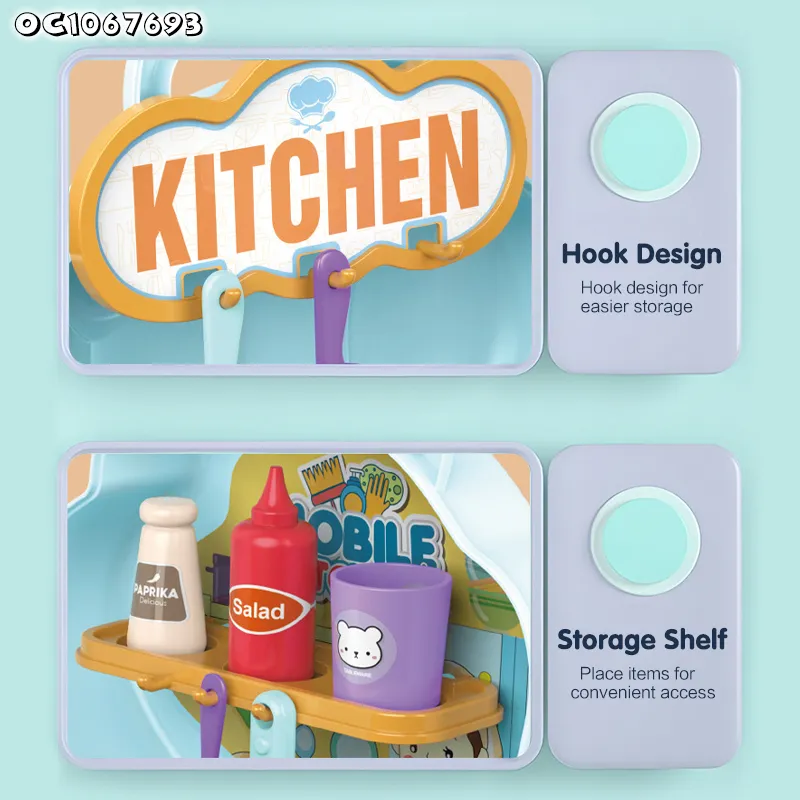 Wholesale Kitchen Food Set Pretend Role Play Children's Plastic Kitchen Dish Washing Machine Toys for Kids with Vegetable and Food