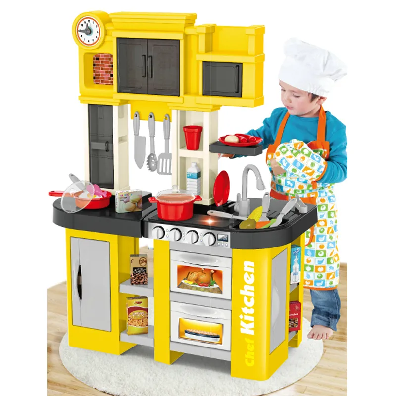 Wholesale Toy Pretend Water Function Baby Spray Children's Plastic Kitchen Role Play Cooking Set for Kids