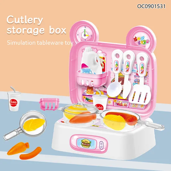 Wholesale Plastic Girls Kitchen Role Play Set Pretend Play Food Vegetable Fruit Food Toys for Kids