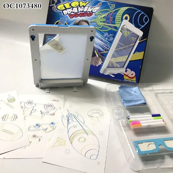 Wholesale Magnetic Erasable LCD Lighting Electronic Art Set Toy Kids Drawing Tablet Boards