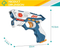 Hot Selling 2 Players Shooting Flying Saucer UFO Toy Speed Gun Toy with Laser and Light