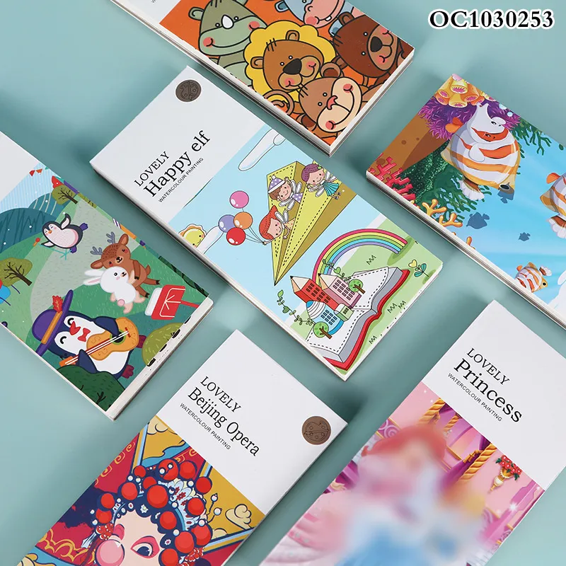 Wholesale Early Educational Learning Drawing Custom Water Coloring and Art Painting Books for Kids