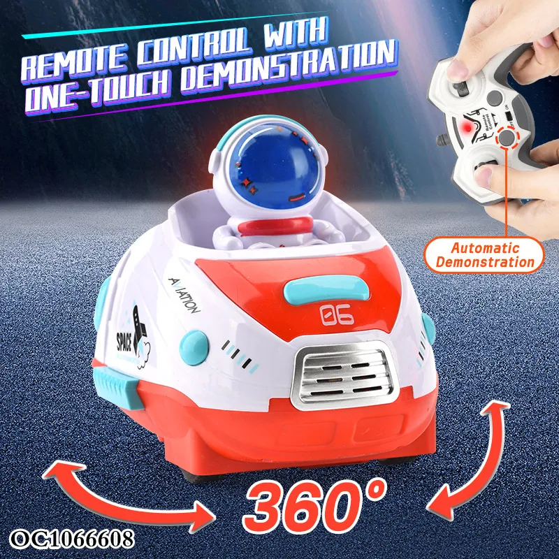 Wholesale 360 Degree Rotating Light Music RC Space Bumper Stunt Drift Cars Racing Remote Control Toys Car for Kids
