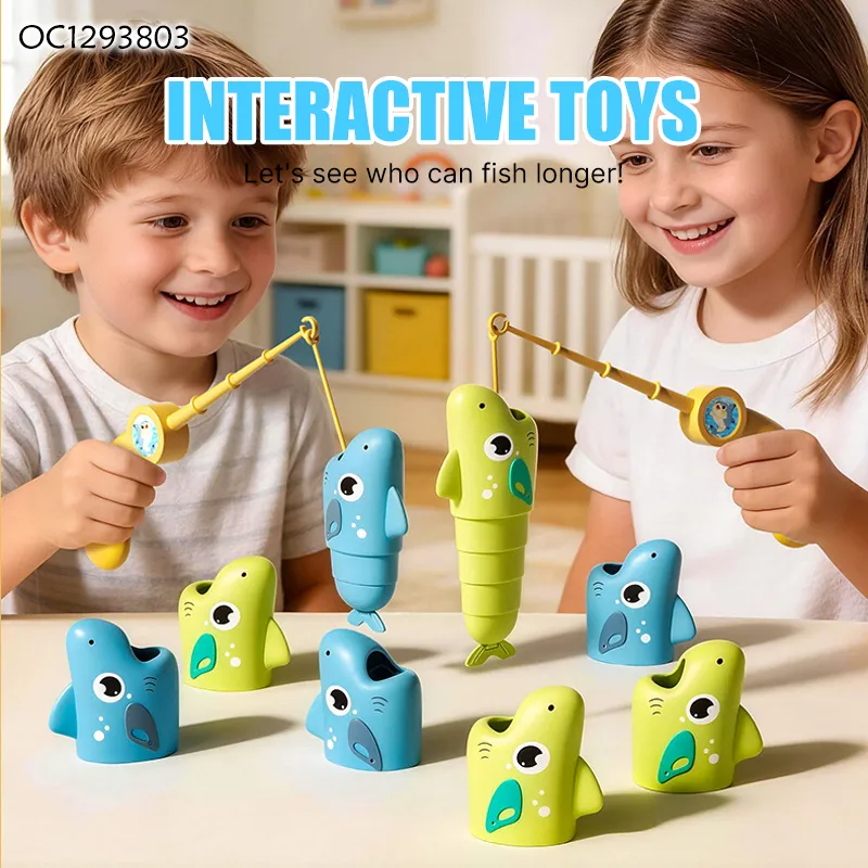 Montessori Magnetic Friendly Material Water Play Fish Catching Toys Kids Interactive Game