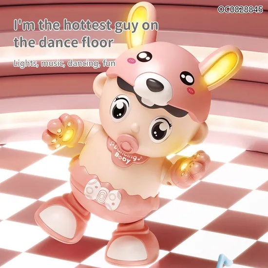 Wholesale Musical Plastic Dancing Dolls Electronic Walking Toys for Kids Girls Baby Toy with Light