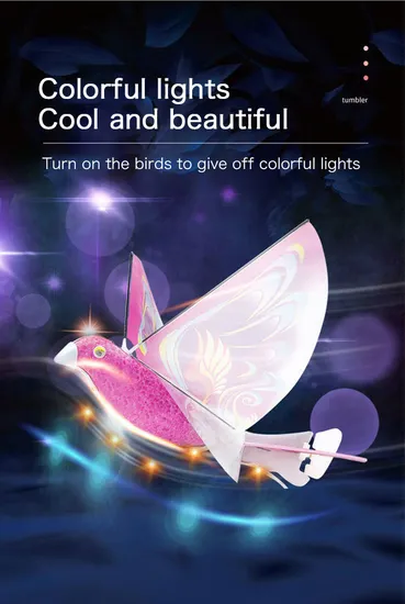 Wholesale Electric Battery Operated Line LED Light up Child Remote Control Electric Flying Bird Toys for Kids