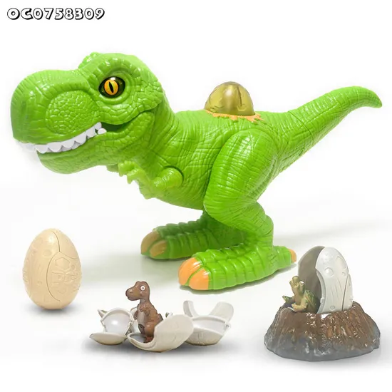 Wholesale Cute Plastic Dinosaur Egg Decoration Small Simulation Dinosaur Electric Walking Dinosaur Toys Light up Game with Sound