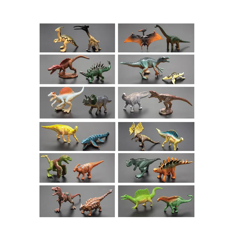 Moveable Tiny Toys Collectable Simulation Realistic PVC 3D Dinosaur Toys Jurassic Set Figure Model Toys with Egg for Decoration
