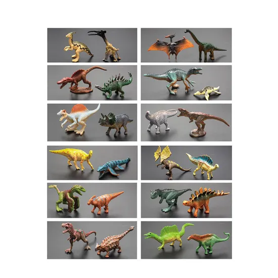 Moveable Tiny Toys Collectable Simulation Realistic PVC 3D Dinosaur Toys Jurassic Set Figure Model Toys with Egg for Decoration