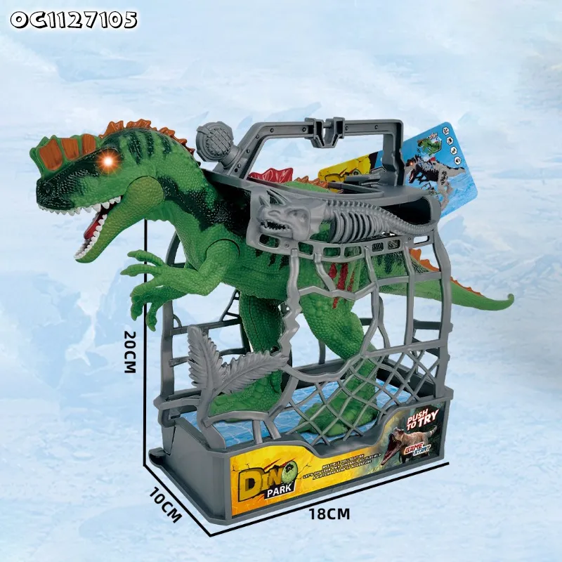 Battery Operated Movable Realistic Simulated Dinosaurs Model Moving and Walk Toys with Light and Sound for Boys