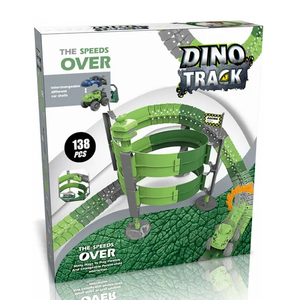 138PC New Arrivals Assembled Dinosaur Track Slot Electric Toys Boys Car Toy