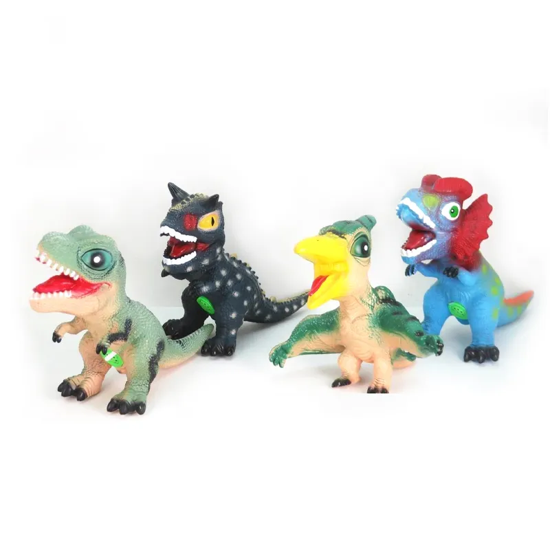 Set Animal Figurines Toys Simulated Animal Model Promotional PVC Items Solid Dinosaurs Products Models Toy for Kids with Sound