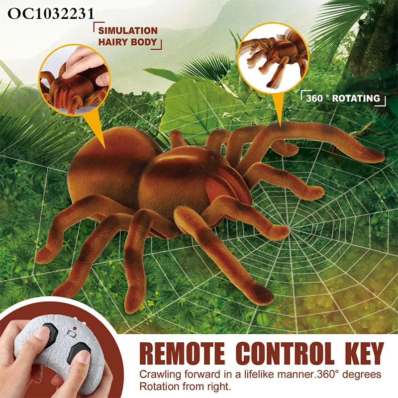 Wholesale Funny Remote Control Spider Plastic Animal Simulation Toys RC for Kids