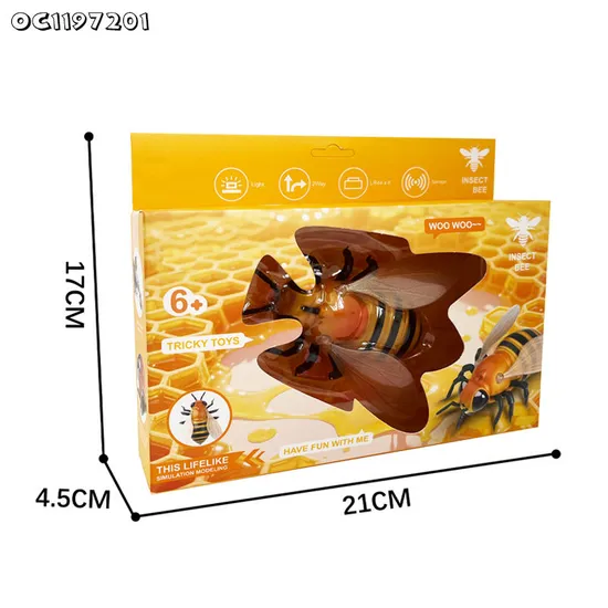 Wholesale Sensing Function Electronic Insects Flying Bee Remote Control Toys for Children with Light