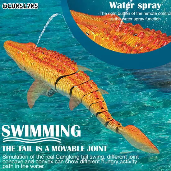 Hot Sale Water Spray Customized Swimming Toys Water Games Remote Control Animal Dinosaurs Toy for Kids Adult RC Toy Swimming Pools