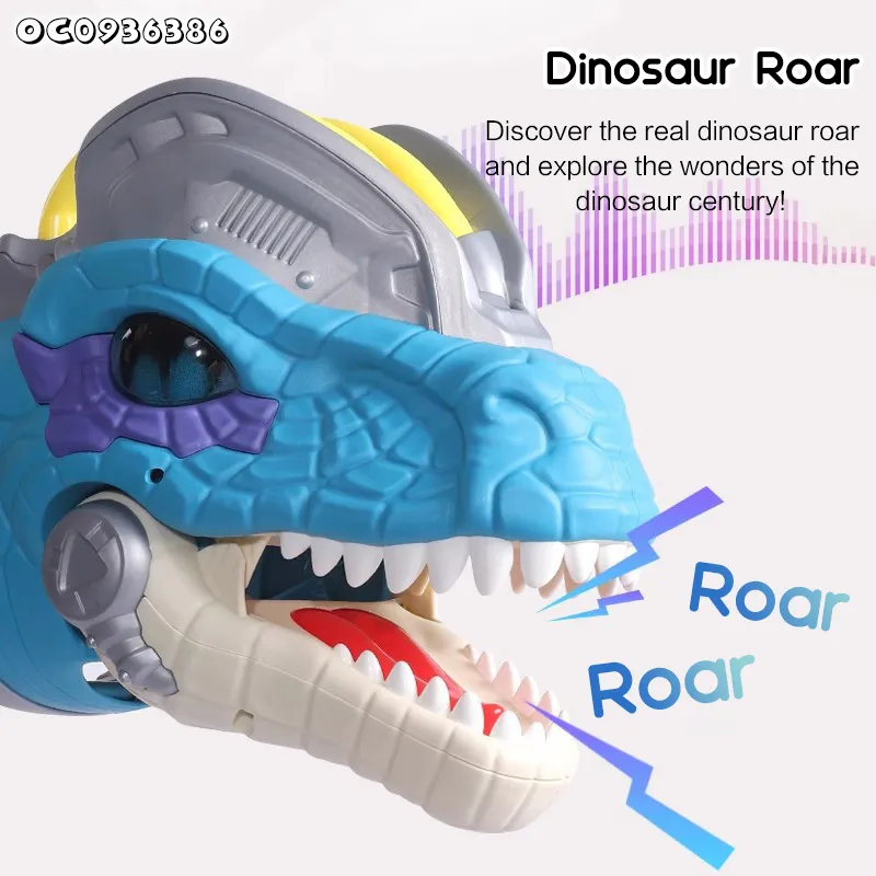 Interactive Games Battery Operated Toy Dinosaur Tyrannosaurus Rex Toy Moving Mouth Hand Puppets Simulation Dinosaurs Toy with Sound
