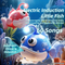 Wholesale Plastic Fish Baby Kids Crawling Learning Sensory Electric Montessori Fishing Game LED Light Music Toys
