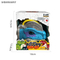 Lighting up Eyes Mechanical Dinosaur Model Plastic Dilophosaurus Toy Realistic Dinosaur Hand Glove Toy for Kids Interactive Games