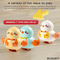 Wholesale Montessori Cartoon Animals Plastic Walking Yellow Baby Musical Sound Soothing Montessori Sensory Toys