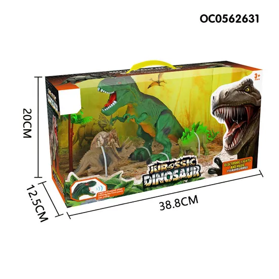 Simulation Tyrannosaurus Electric Walking Dinosaurs Toys for Kids with Light Sound