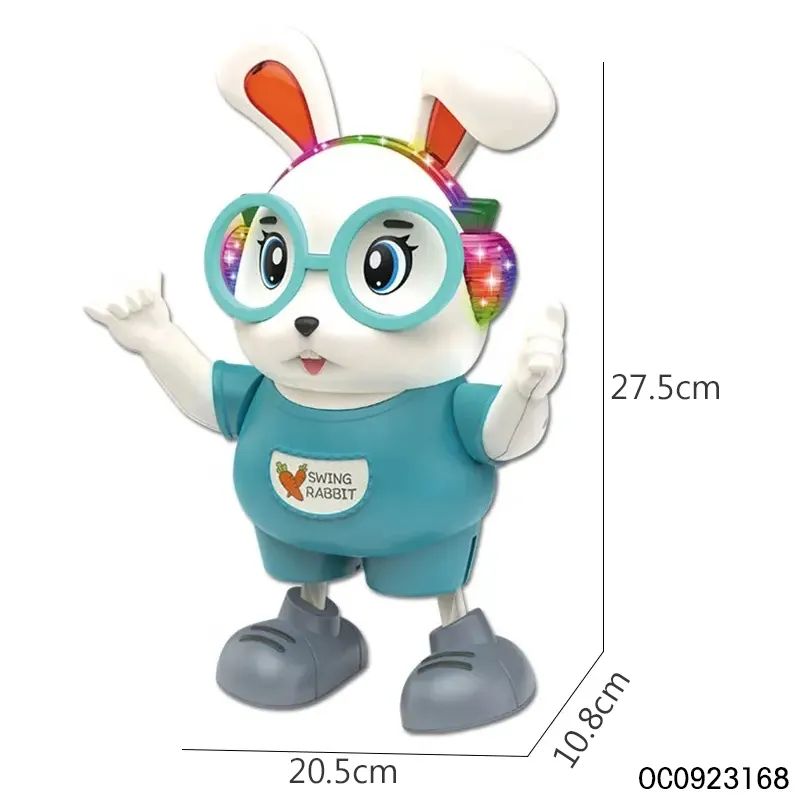 Wholesale Electric Animals Plastic Popular Dancing Rabbit Sing Baby Toys with Lights