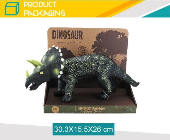 Simulation Appearance IC Roar Sound Soft Rubber Kids Dinosaur Toys Filled with Cotton