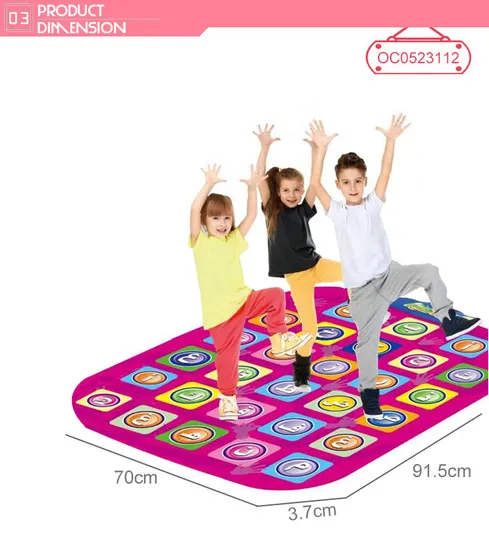 Wholesale Electronic Popular Battery Toys Musical Piano Dancing Floor Mat Toy for Kids