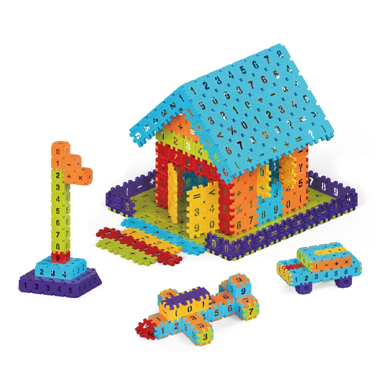 Wholesale Montessori DIY Cartoon Model Educational Plastic Building Blocks Toys for Kids