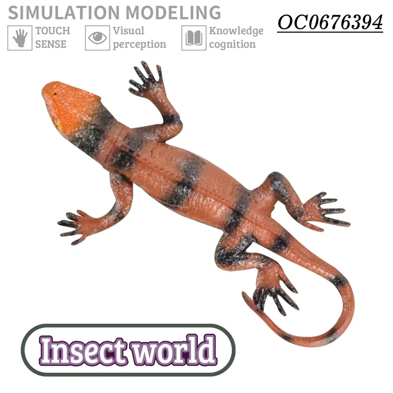 Wholesale Montessori Educational Animal Model Realistic Rubber Lizard Toys