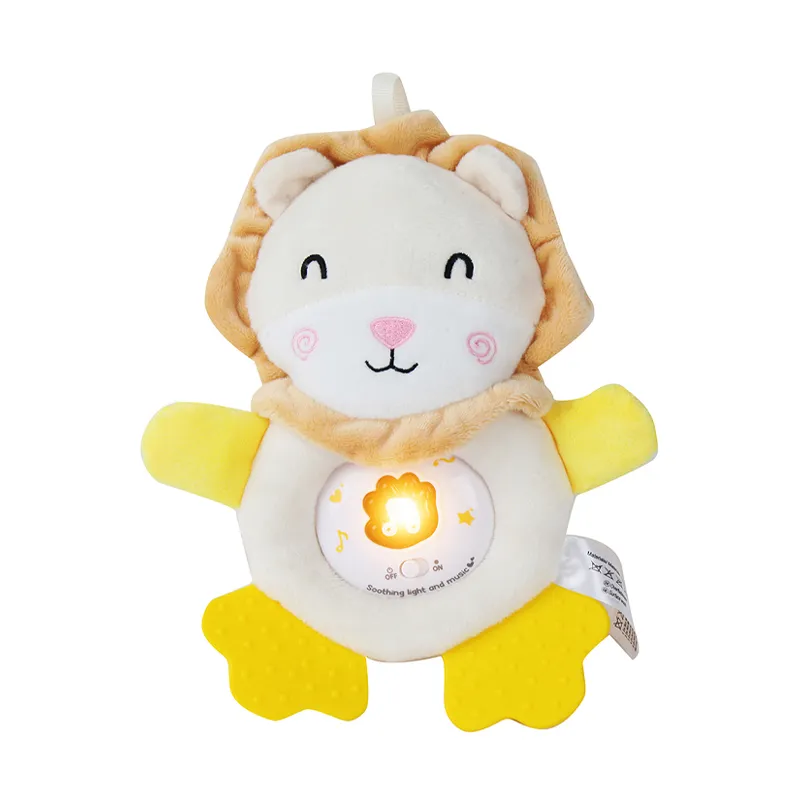 Wholesale Baby Sleeping Doll Animal Montessori Sensory Electric Dance Cartoon Soft Plush Lion Toy