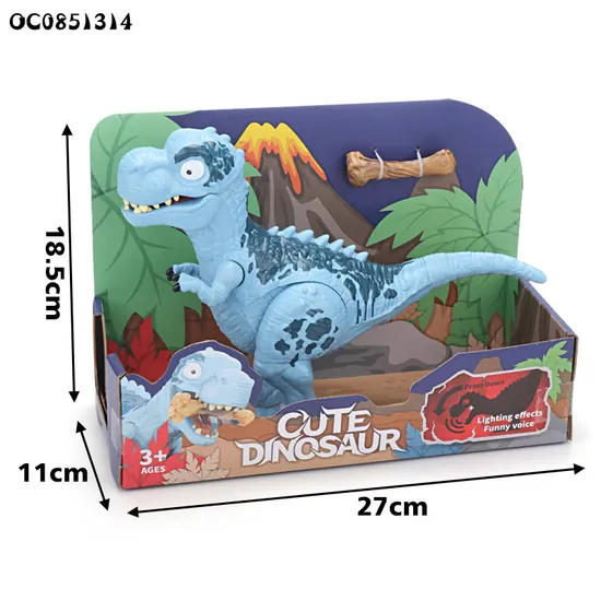 China Wholesale Promotional Bite Bone Battery Operated B O Roaring Plastic Toy Dinosaur Toy with Light Sound and Gift for Sale