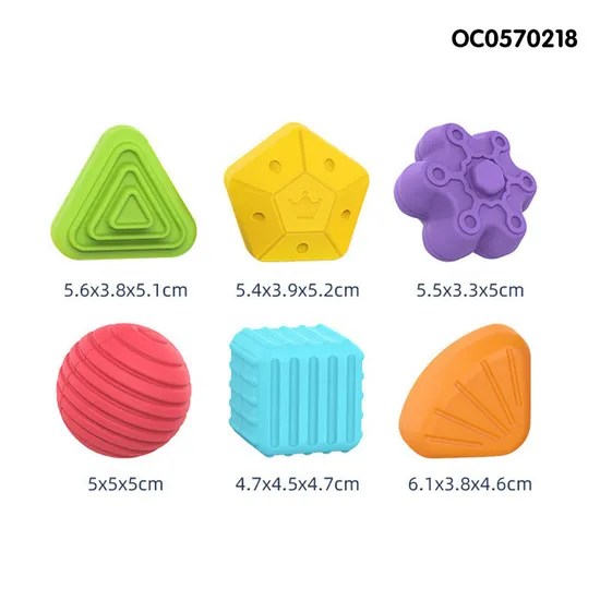 Wholesale Creative New Baby Toys Educational Silicone Baby Mini Blocks