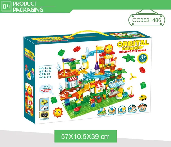 Wholesale Educational Montessori Marble Run Track Paradise DIY Creative Plastic Blocks Building Toys