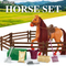 Wholesale Plastic Set of Children's Model Set Toy Horse Farm Animal for Children