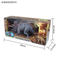 High Quality Realistic Remote Control Animal Model Simulation Walking RC Dinosaur Triceratops Toy with Sound for Kids Boys